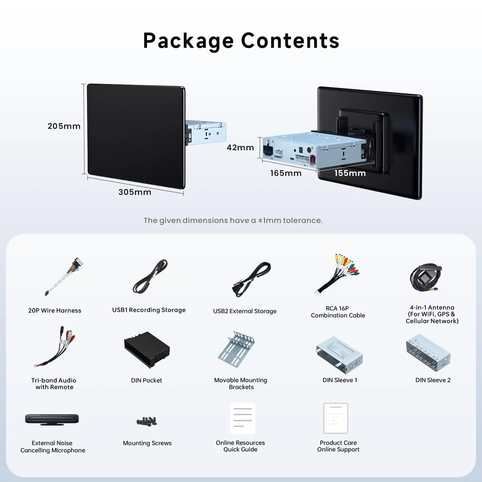 ATOTO X10G129E 12.9" Floating Screen Single Din Android Car Stereo, 8GB+128GB QLED Single Din Head Unit with Wireless CarPlay & Android Auto, 4G LTE, GPS, Dual Bluetooth, 36-Band EQ, AI Assistant - Image 9