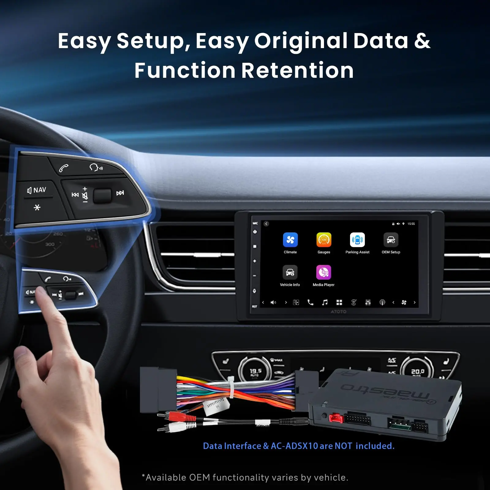 【High-end】ATOTO X10G2B7E 7" Double Din Car Stereo with Front & Rear Cameras, QLED Touchscreen, CarPlay & Android Auto, 4G LTE & WiFi, GPS, 8GB + 128GB TF Card, Dual Bluetooth, DSP Audio Technology - Image 3