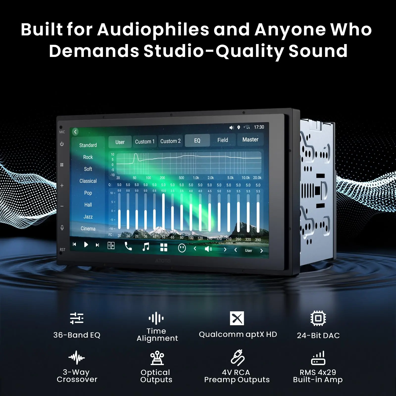 ATOTO X10G2B7E 7" Double Din Car Stereo with OBD2 Scanner,  Wireless CarPlay & Android Auto, QLED Touchscreen, Android 13, Octa-Core 8+128GB, 4G LTE, Built-in Amplifier, GPS, HDMI, Streaming Apps - Image 4