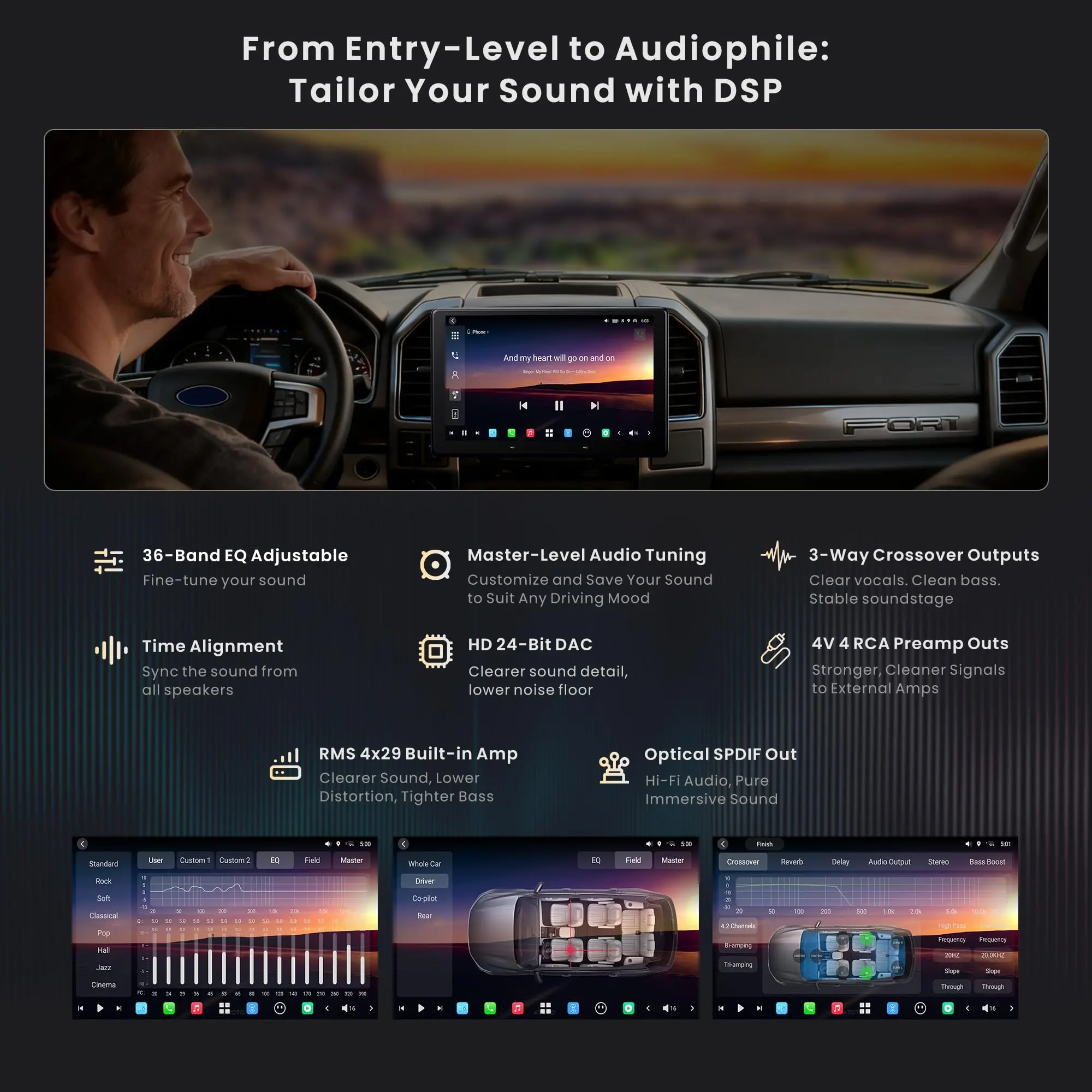 ATOTO X10G110E 10" QLED AI Android Single Din Car Stereo, Floating Screen Head Unit, 8G+128G in-Dash Navigation, 4G LTE, Wireless Carplay & Android Auto, Dual Phone Connection & 2 BT, 36B-EQ - Image 5