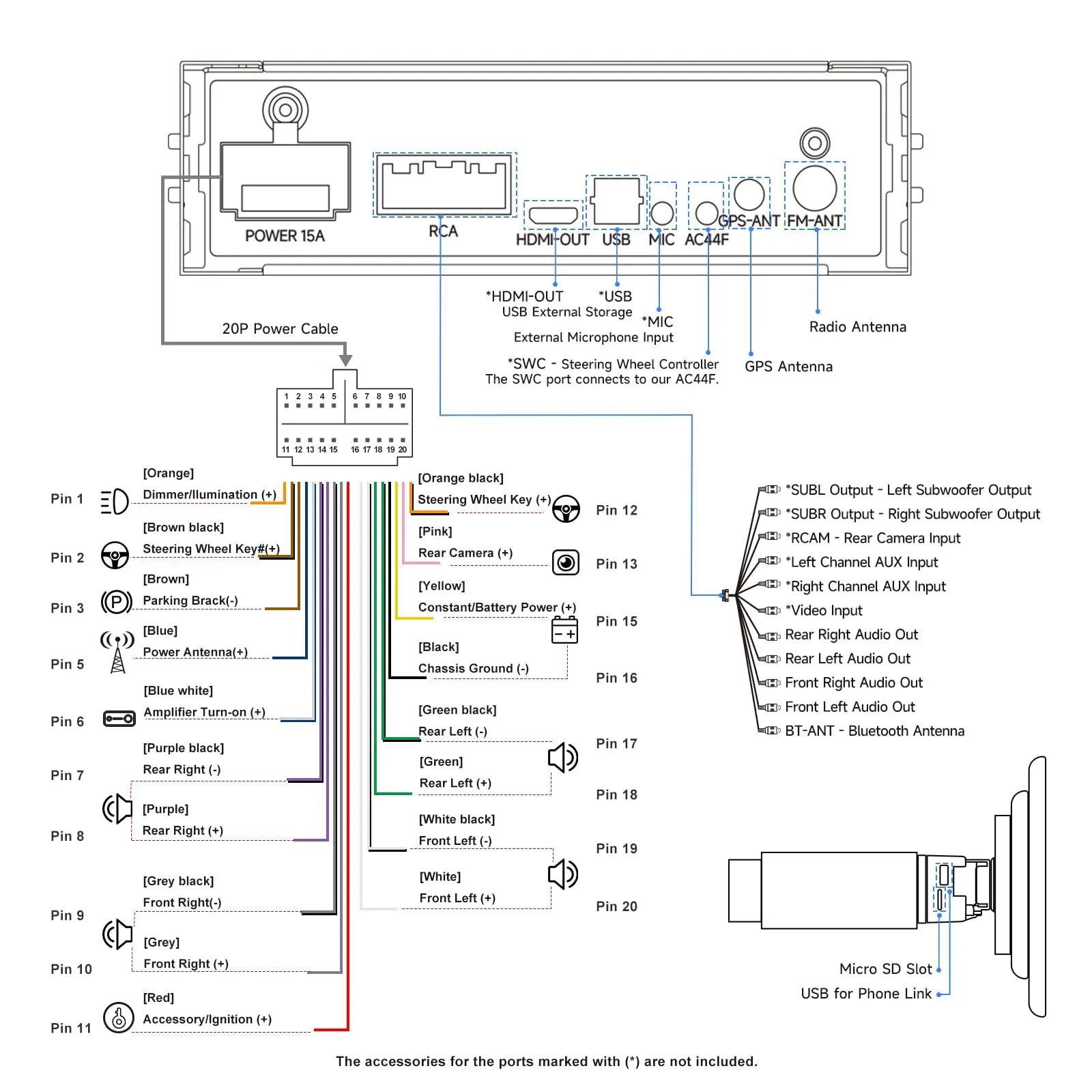 ATOTO A5LG110T 10" Android Double Din & Single Din Car Stereo, Floating QLED Touchscreen Radio with Wireless CarPlay & Android Auto, Backup Camera, HD LRV, DSP, WiFi/BT/USB - Image 9