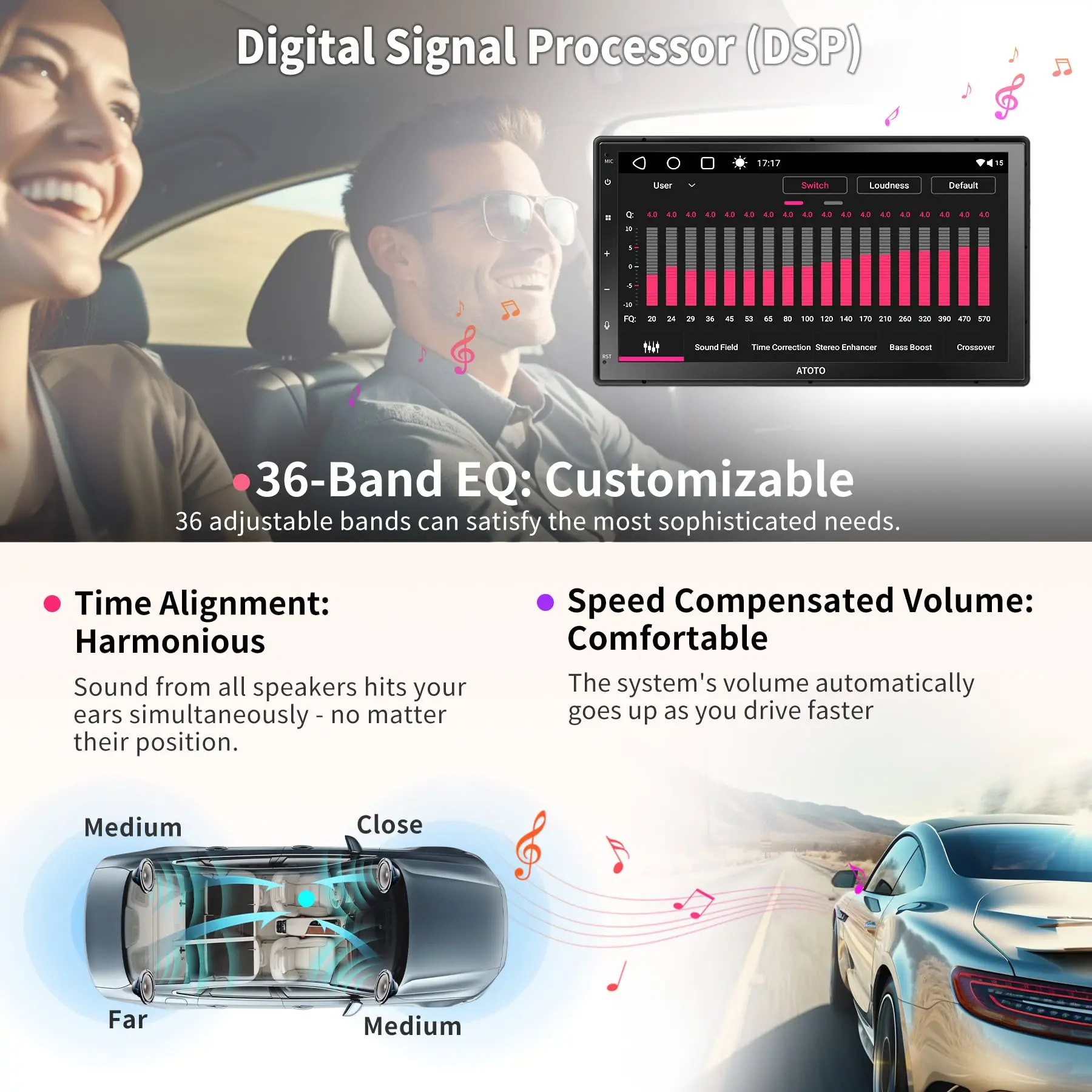 ATOTO A6G2C7PP 7" Double Din Android Car Stereo, Touchscreen, Wireless CarPlay & Wireless Android Auto, Dual Bluetooth, MirrorLink, GPS Tracking, WiFi/BT/USB Tethering, 4G+64G - Image 6