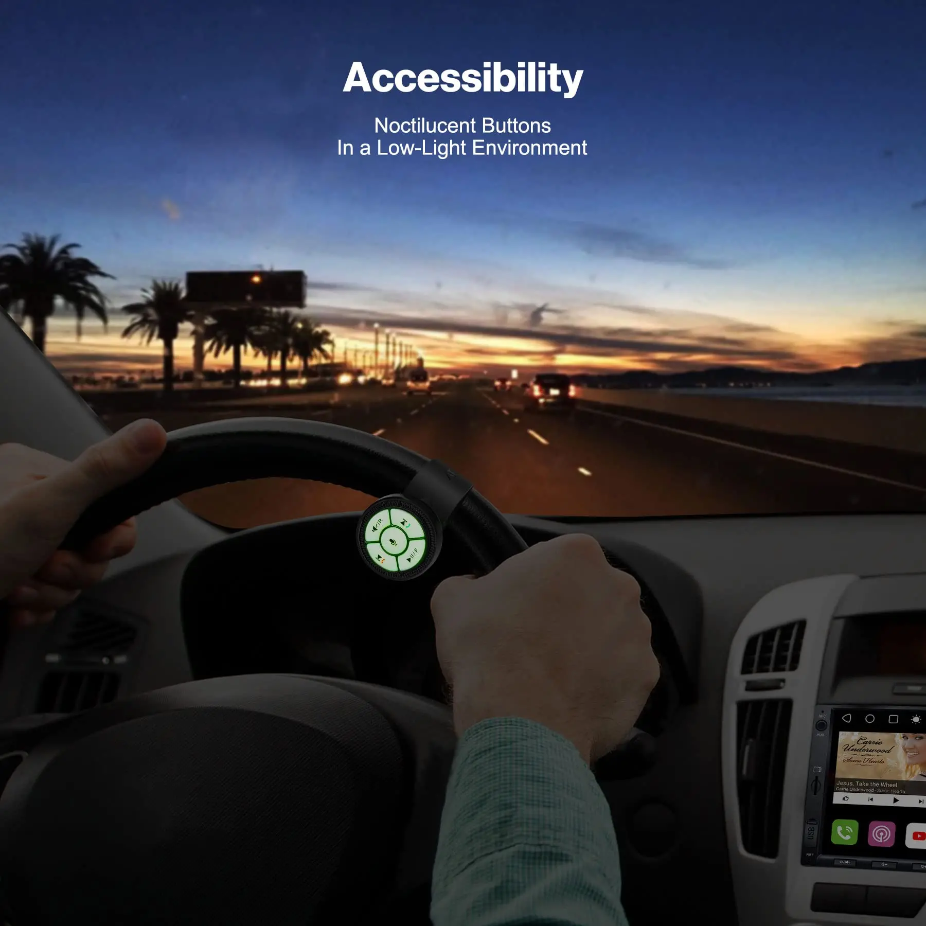 ATOTO AC-44F5 Wireless Remote Control, Watchband Style, Luminous Buttons, Plug & Play, Only for ATOTO Car Stereos (SA102, A6Y, A6 KL, F7, S8), Not Compatible with A6 PF, S8 Lite, S8 MS - Image 5