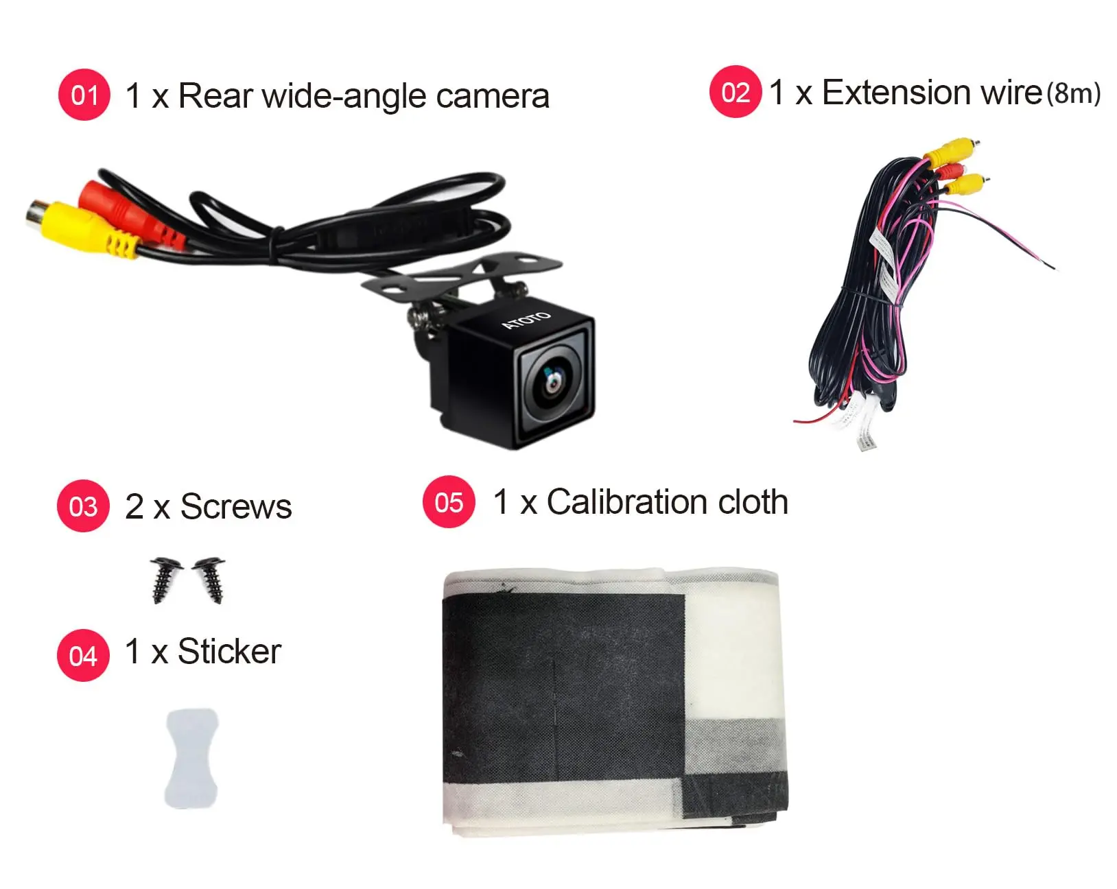 ATOTO AC-HD03LR Cámara Trasera 720P Gran Angular 180°, VSV (Vista Envolvente Virtual), LRV (Retrovisor en Vivo), Visión Nocturna – Solo para modelos ATOTO S8(Excluyendo S8 UN/PN/MS) - Image 6