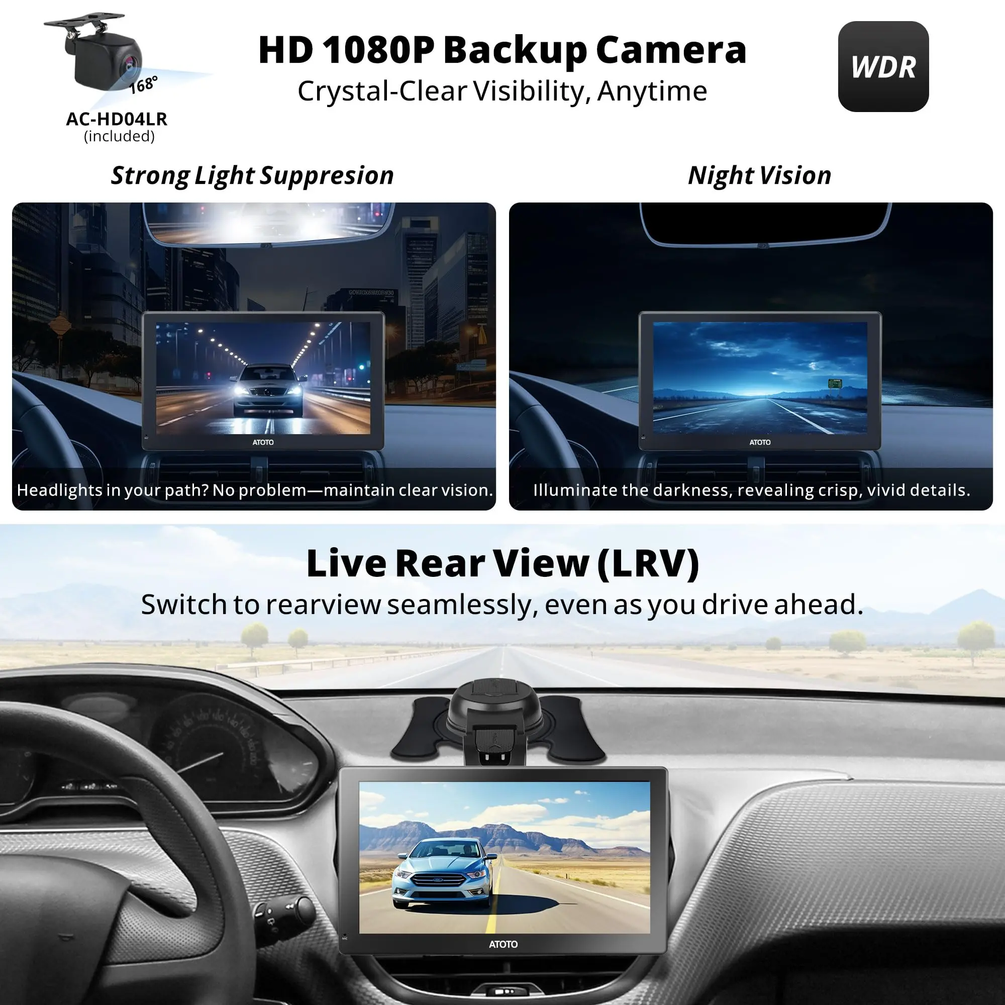 ATOTO 9" Portable Car Stereo with QLED Touchscreen, Wireless/Wired CarPlay & Android Auto, 2GB+32GB, ChatGPT AI, Fast Boot, 1280x720p Display - Image 4