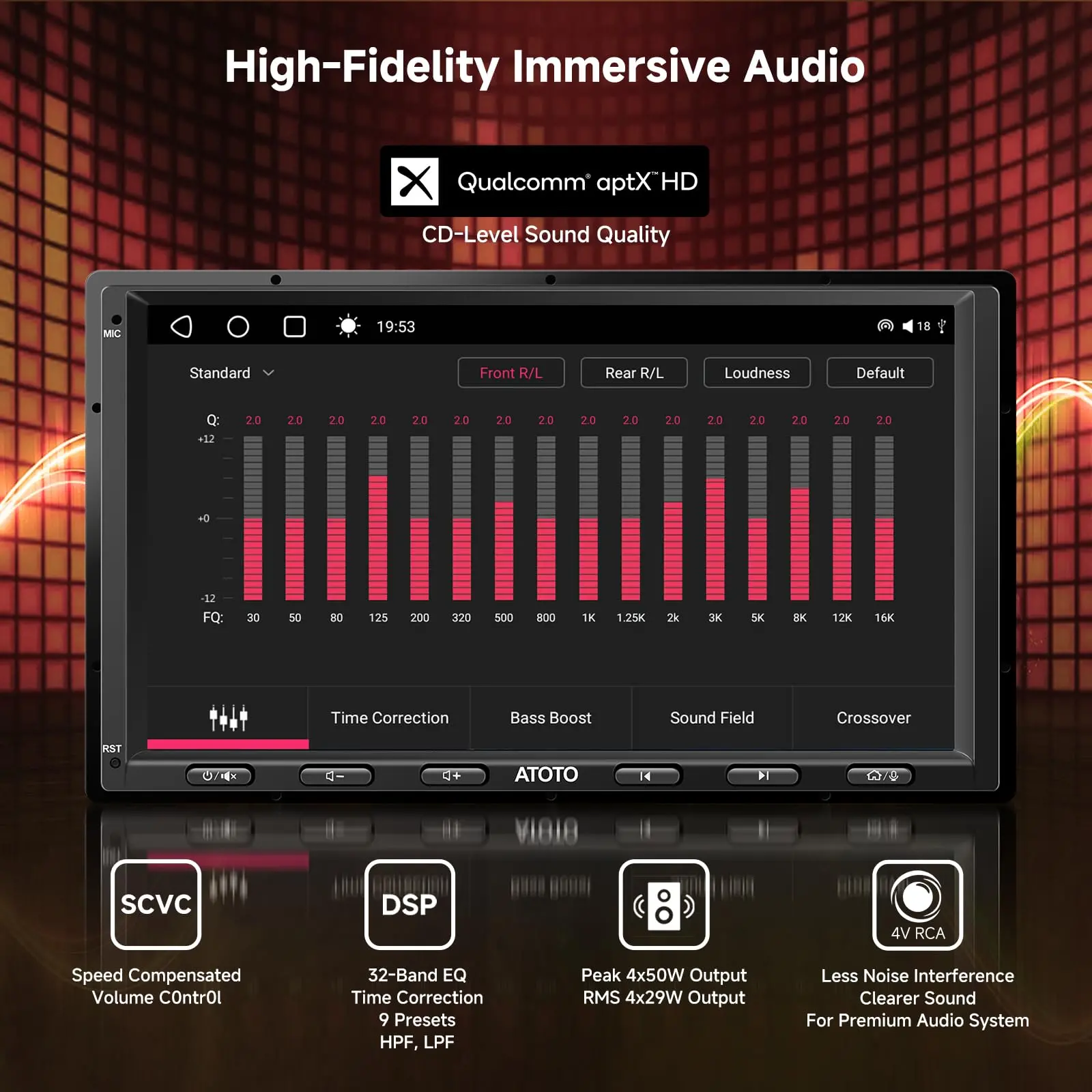 ATOTO S8G2A79UN 7" Double Din Car Stereo,4 * 49W Amp, 2 Bluetooth, GPS Tracking, LRV,  8-Core 6G+128G - Image 6