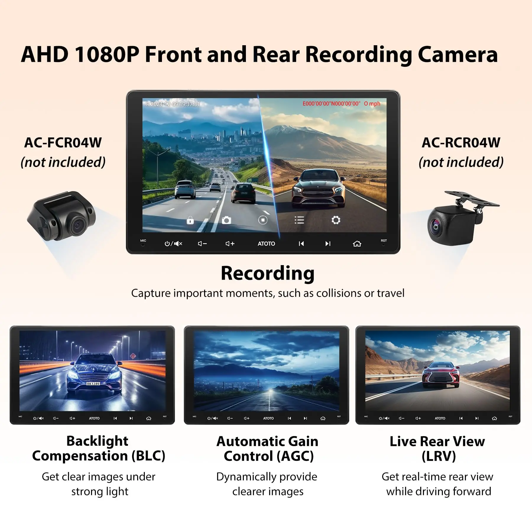 ATOTO S8G2094MS 8-Core 9" Android Double Din Car Stereo, QLED Touchscreen, Wireless CarPlay & Android Auto, Dual Bluetooth, GPS Tracking, SCVC,4G LTE/WiFi&BT&USB Tethering - Image 6