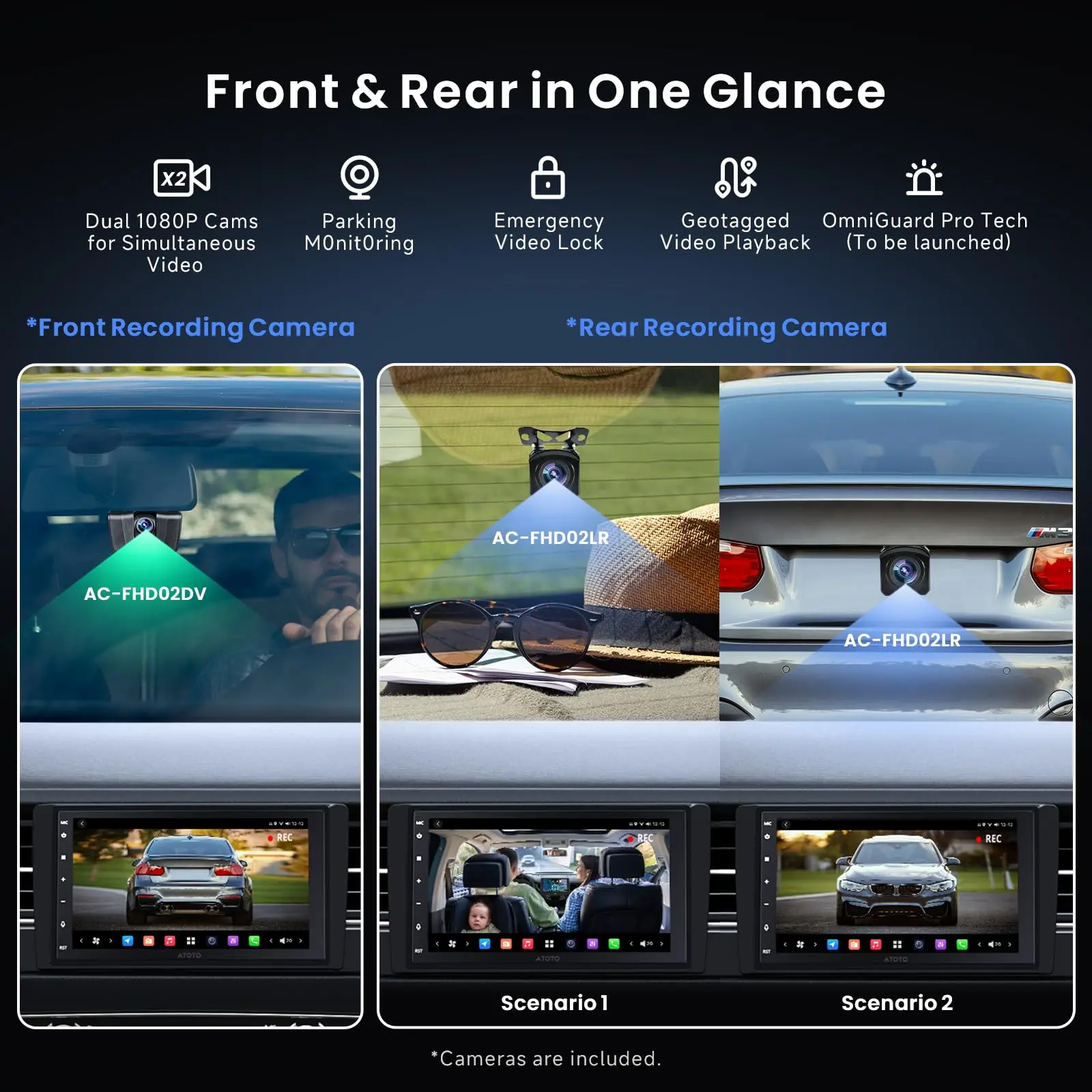 【High-end】ATOTO X10G2B7E 7" Double Din Car Stereo with Front & Rear Cameras, QLED Touchscreen, CarPlay & Android Auto, 4G LTE & WiFi, GPS, 8GB + 128GB TF Card, Dual Bluetooth, DSP Audio Technology - Image 4