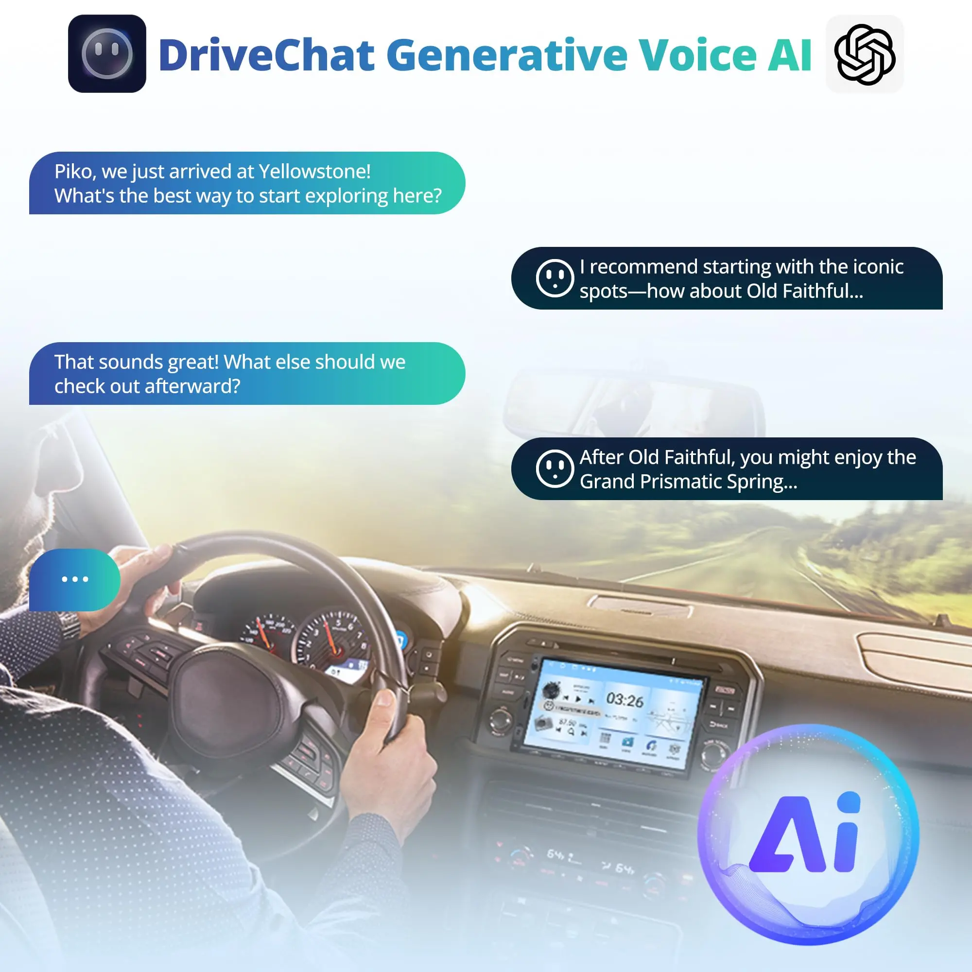 ATOTO Portable Car Stereo 9" Android 10 Octa-Core, Dual Camera, HD QLED Display, Wireless CarPlay/Android Auto, GPS Navigation, 4G/Wi-Fi/Bluetooth, DriveChat AI, TPMS/OBD II Support, 4GB+32GB - Image 5