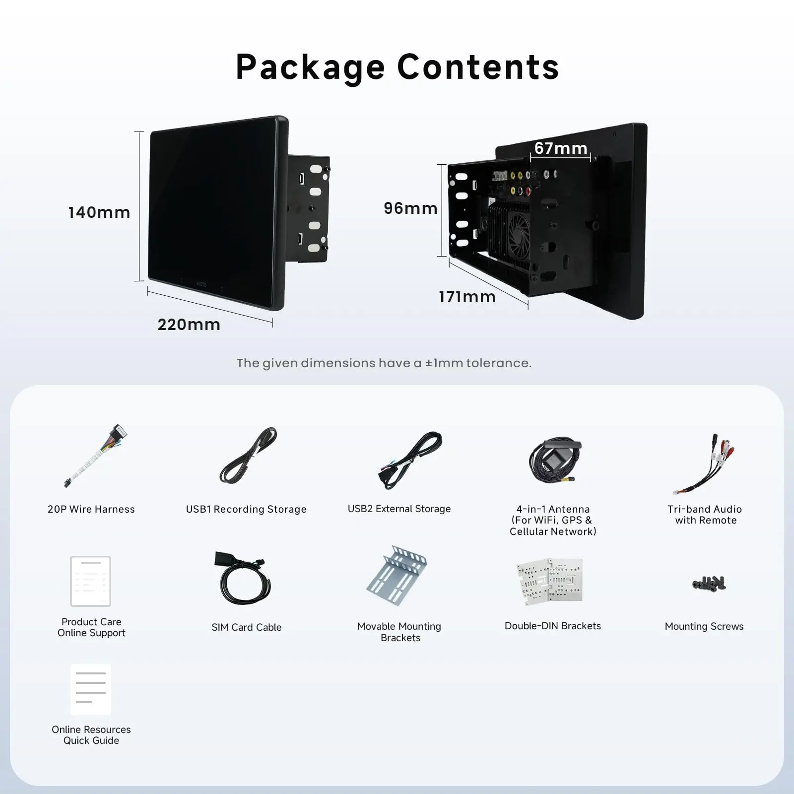 ATOTO X10G209E 9" Double Din Car Stereo, 8G+128G Android Head Unit, Wireless CarPlay & Android Auto, ChatGPT AI Control, GPS Tracking, Dual Microphone, Dual Bluetooth, 4G LTE, 36-Band EQ, HDMI Input - Image 9